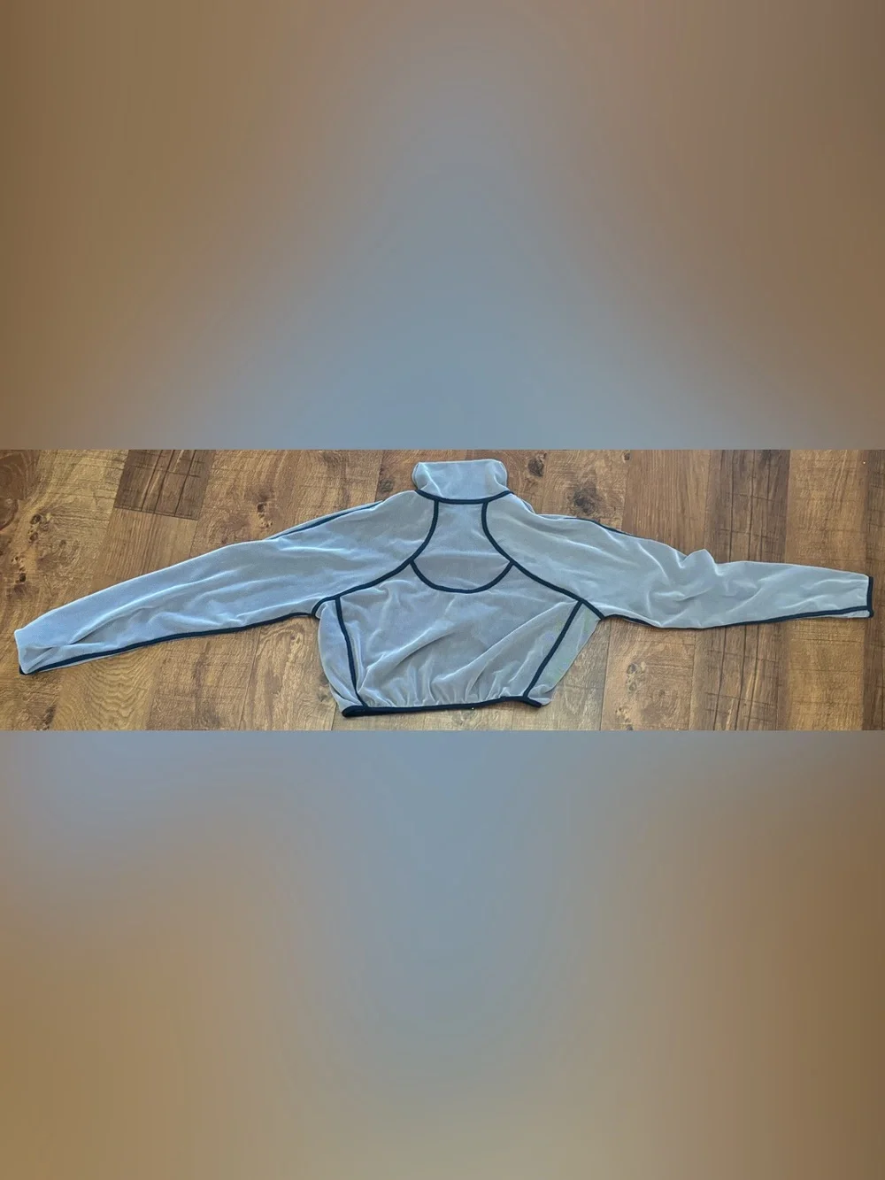 Lululemon reversible mesh cropped 1/2 half zip pullover Sz 10